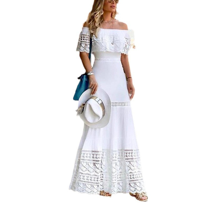 Beautiful Comfortable Fashion Stitching Lace Dress Dresses
