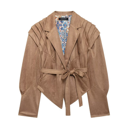 Women's Trendy Comfortable Suede Street Style Jackets