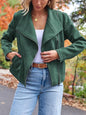Classy Glamorous Fashion Casual Motorcycle Suede Coats