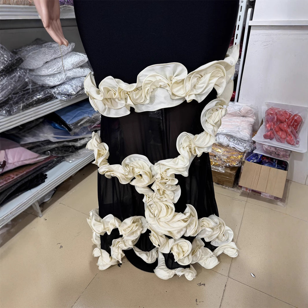 Summer Sexy Ruffle Long Floral Dress Dresses
