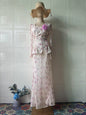 Spring Floral Sweet Elegant Long-sleeved Long Suits