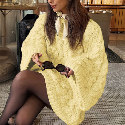 Women's Leisure Vacation Woolen Long Sleeve Sweaters