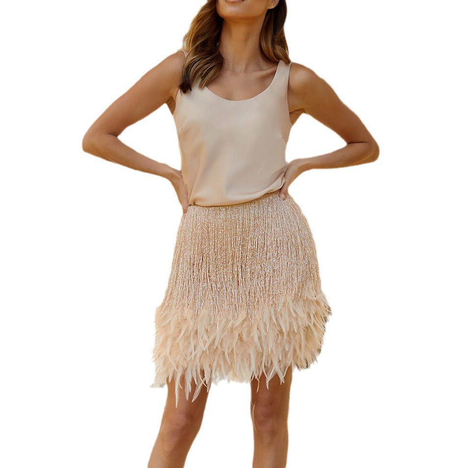 Dinner Elegant Outfit Two-piece Set Sexy Skirts