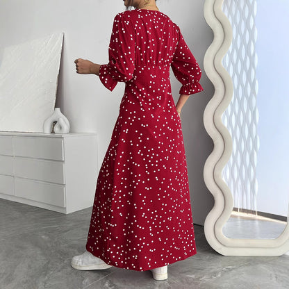 Dress A- Line Polka Dot Elegant Dresses