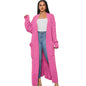Women's Lazy Fashion Solid Color Long Twist Dresses
