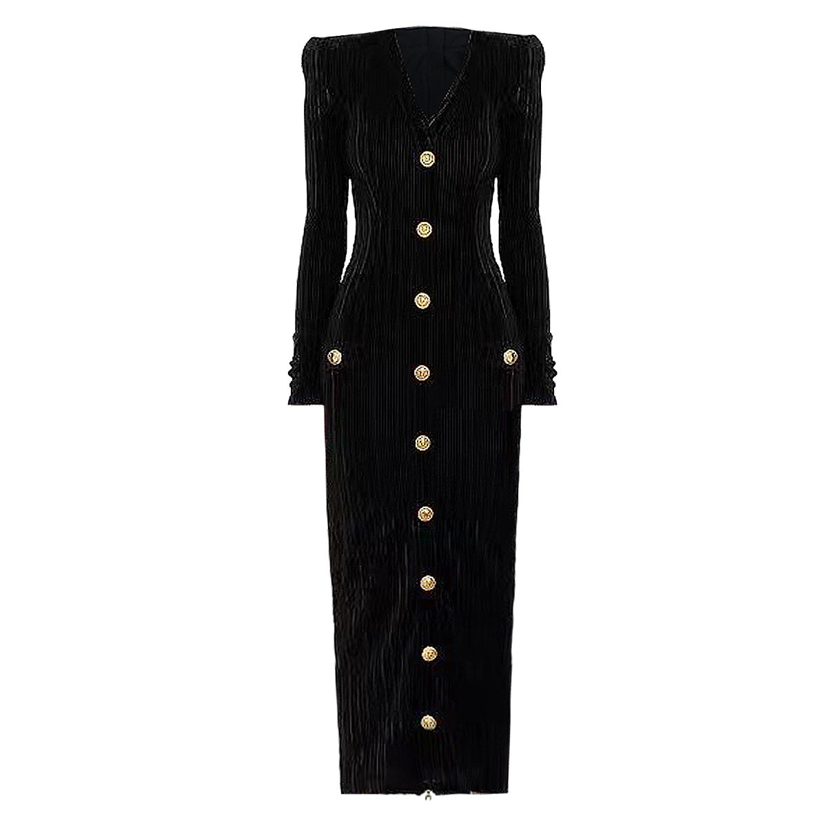 Style Veet Long Sleeves Slimming Dress Dresses