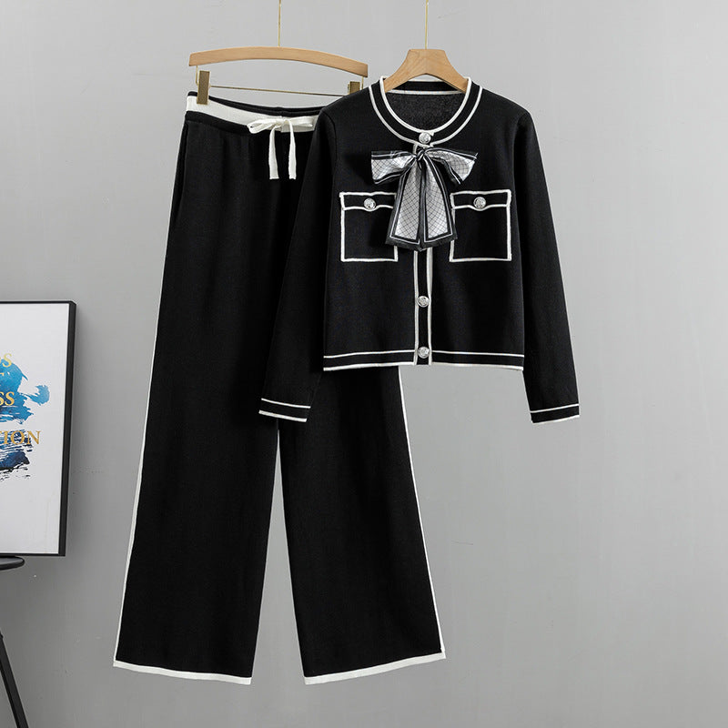 Women's Classic Style Fashion Elegant Knitted European Suits