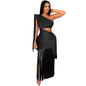 Women's Fashion Wear Sexy Casual Shoulder Tassel Dresses