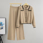 Women's Long Sleeve Lapel High Waist Wide Suits