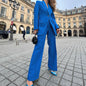 Spring Fashion Long Sleeve Professional Small Trousers Coats