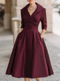Women's Elegant Formal Waist Dress Slimming Long Dresses