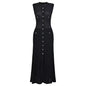 High Version Summer Sleeveless Slim Long Knitted Dress Dresses