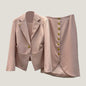 Women's Classic Style Commuter High-grade Light Pink Suits