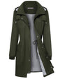 Women's Raincoat Waterproof Windbreaker Striped Mountaineering Outdoor Coats