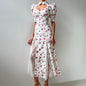 Women's Floral Dress Summer Design Lace Stitching Dresses