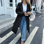 Women's Vacation Solid Color Long-sleeved Overcoat Coats
