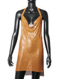 Nightclub Metal Sequins Sexy Suspenders Dress Dresses