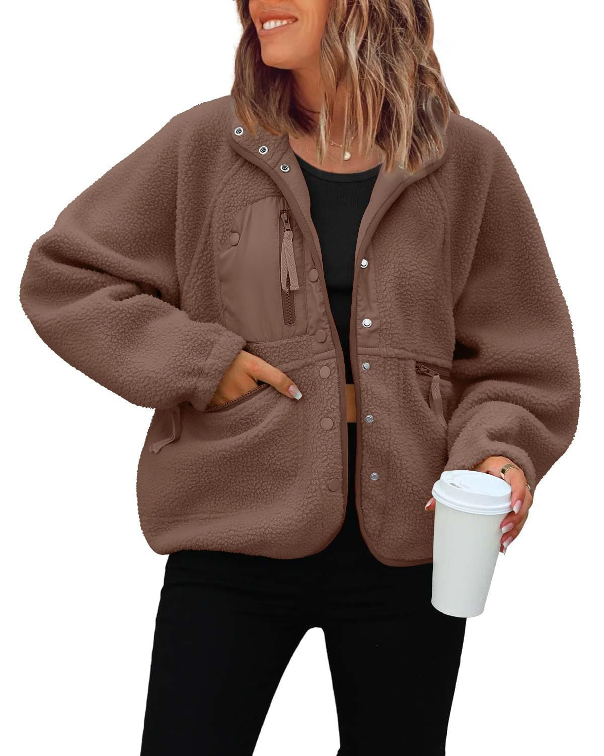 Women's Pretty Polar Fleece Sports Leisure Jackets