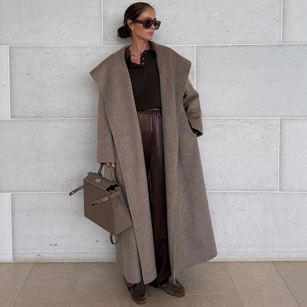 Fashionable Temperament Shawl Lapel Tied Waist Coats