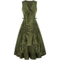 Women's Victorian Dress Renaissance Large High Waist Dresses