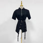 Women's Set Summer Temperament Commute Style Stitching Suits