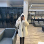 Winter Imitation Fox Fur Loose Mid-length Female Coats