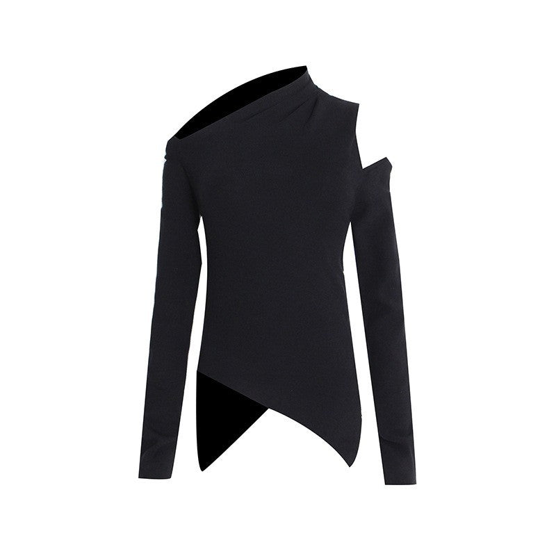 Women's Autumn Elegant Comfort Casual Diagonal Collar Sweaters