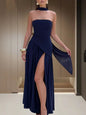 Irregular Tube Tied Dress Female Summer French Tops
