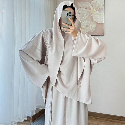 Women's Spring Solid Color Long Sleeve Peplum Suits