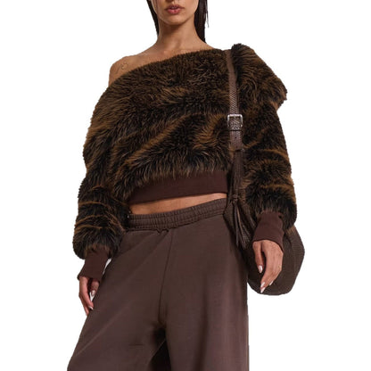 Women's Eye-catching Street Style Midriff Outfit For Tops