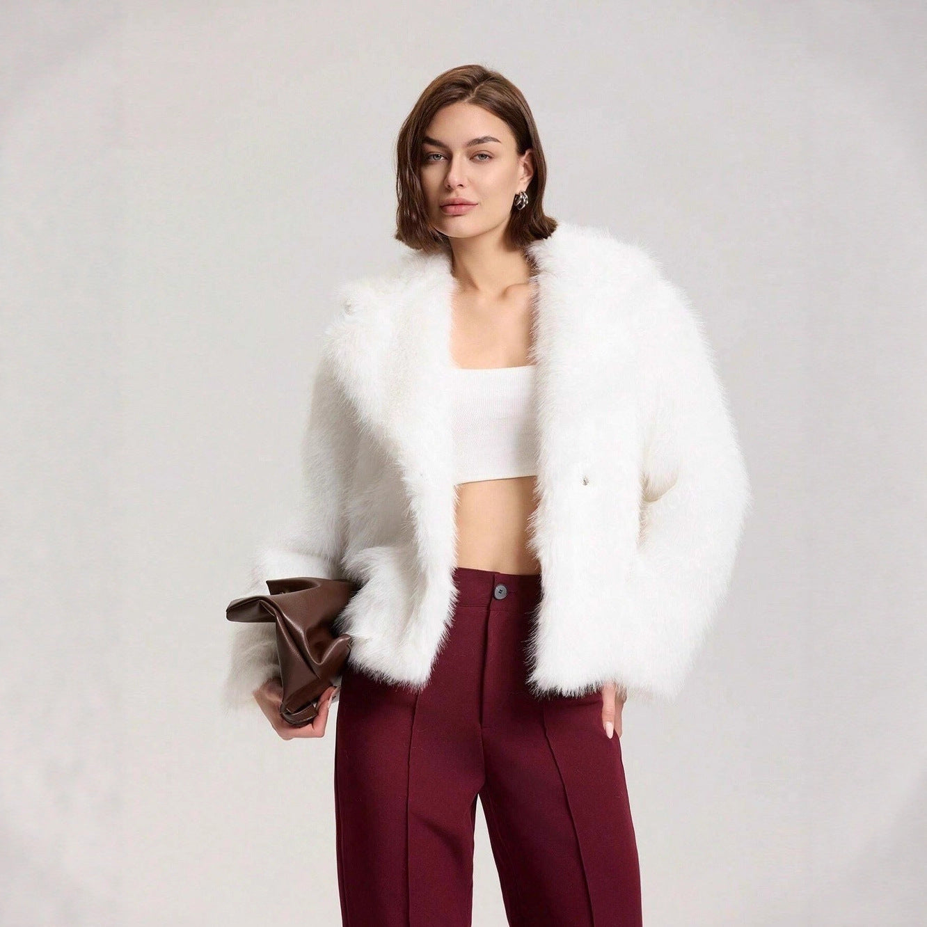 Imitation Fox Winter Thickened Warm Long Coats