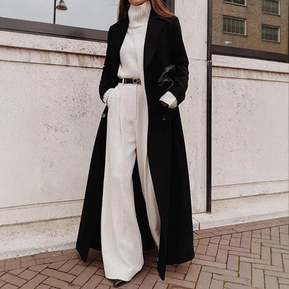 Women's Loose Casual Long Solid Color Temperament Coats