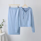 Women's Casual Hot Drilling Hooded Two-piece Dress Suits