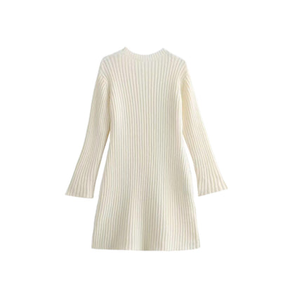 Women's Slouchy Fashion Thread Knitted Dress Dresses