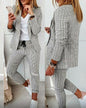 Women's Comfortable Innovative Pretty Plaid Casual Suits