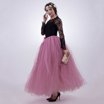 Gauze Hula Performance Grapy Patchwork Assorted Wedding Dresses