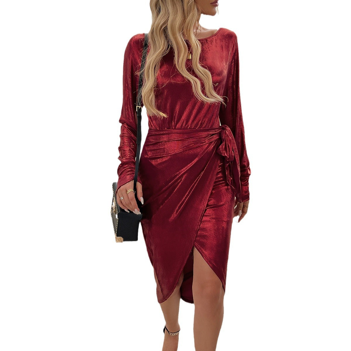 Women's Trendy Creative Graceful Long-sleeved Dress Dresses