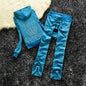 Women's Silk Veet Crown Hot Drilling Lettered Coats