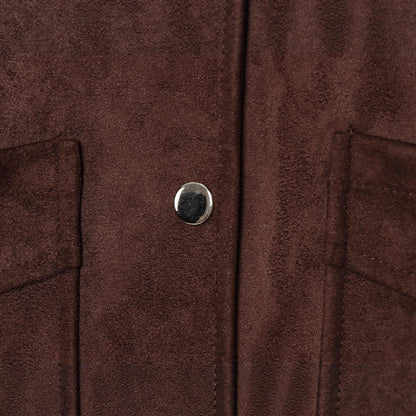 Women's Elegant Fashion Casual Suede Textured Coats