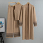 Women's Lazy Temperament Knitting Wide Leg Three-piece Suits