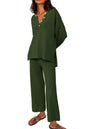 Women's Casual Two-piece Solid Color Fashion Suits
