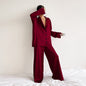 Women's Silk Comfort Breathable Two-piece Set French Suits