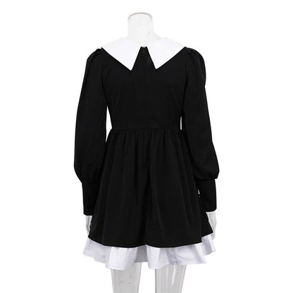 Design Dress Doll Collar Waist Slimming Hepburn Little Dresses