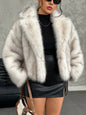 Imitation Fox Winter Thickened Warm Long Coats