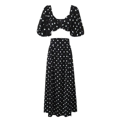 Women's Seaside Vacation Style Sexy Slit Mid-length Suits