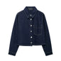 Women's Elegant Trendy Denim Shirt Jogging Suits