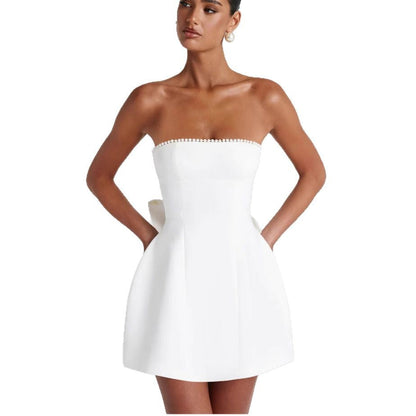 Women's Simple Tube A- Line Elegant Sweet Dresses
