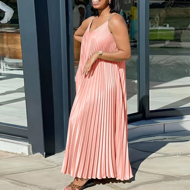 Large Casual Suspender Dress Summer Loose Dresses