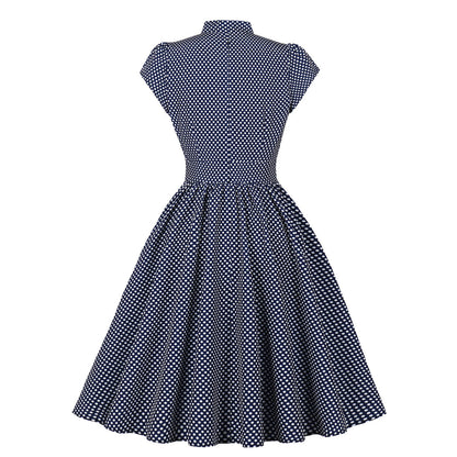 Women's Dots Single Row Button Sleeve High Shorts