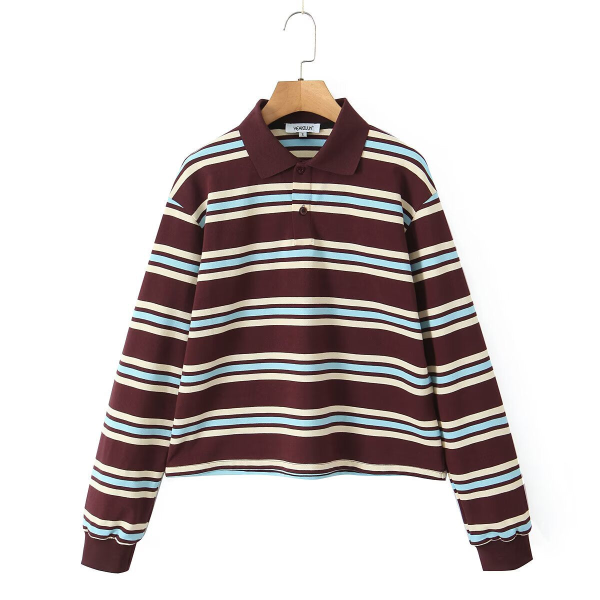 Fashion Striped Sleeve T-shirt Low Waist Suits